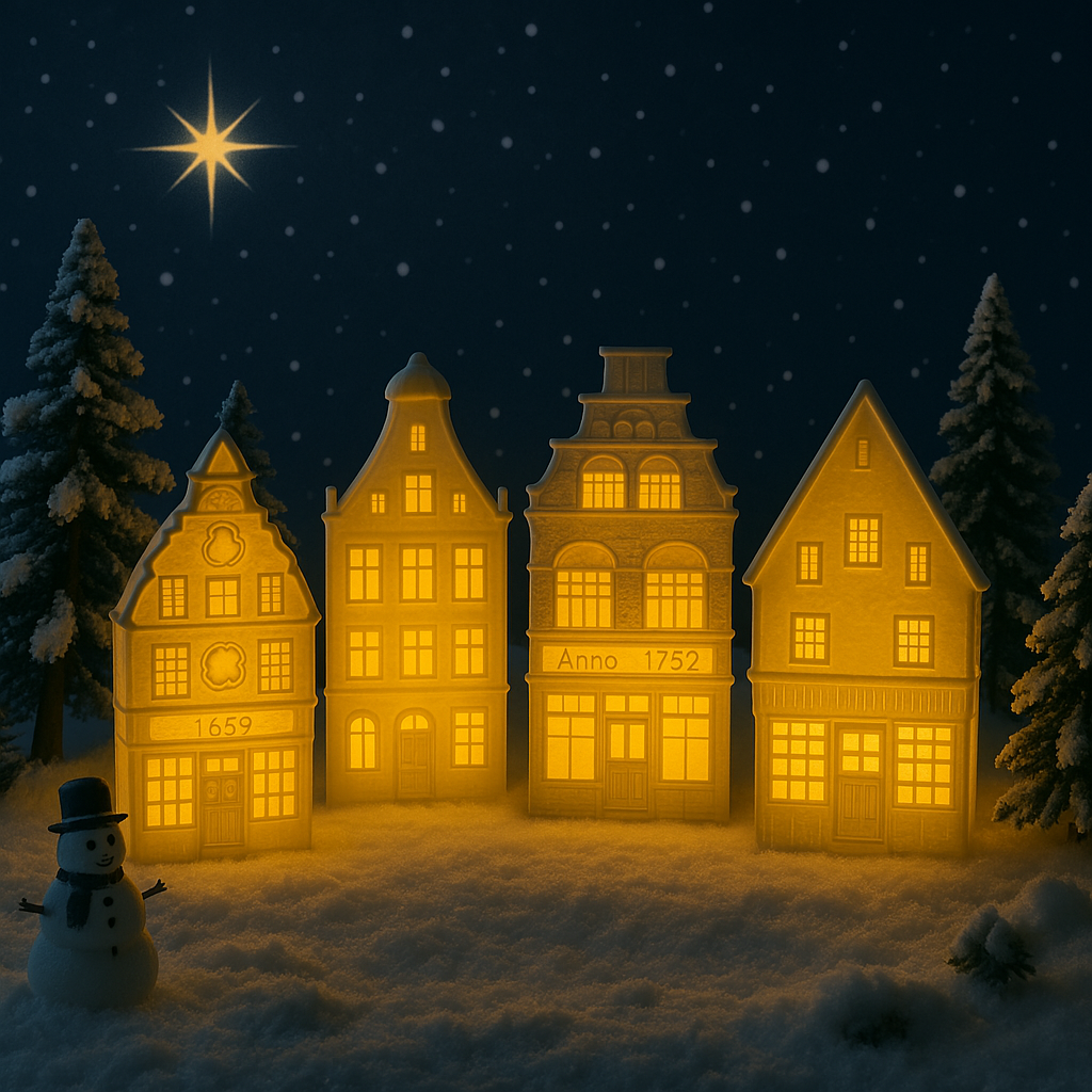Canal House Lanterns - Stemningsfulle nederlandske miniatyrer - Premium kvalitet