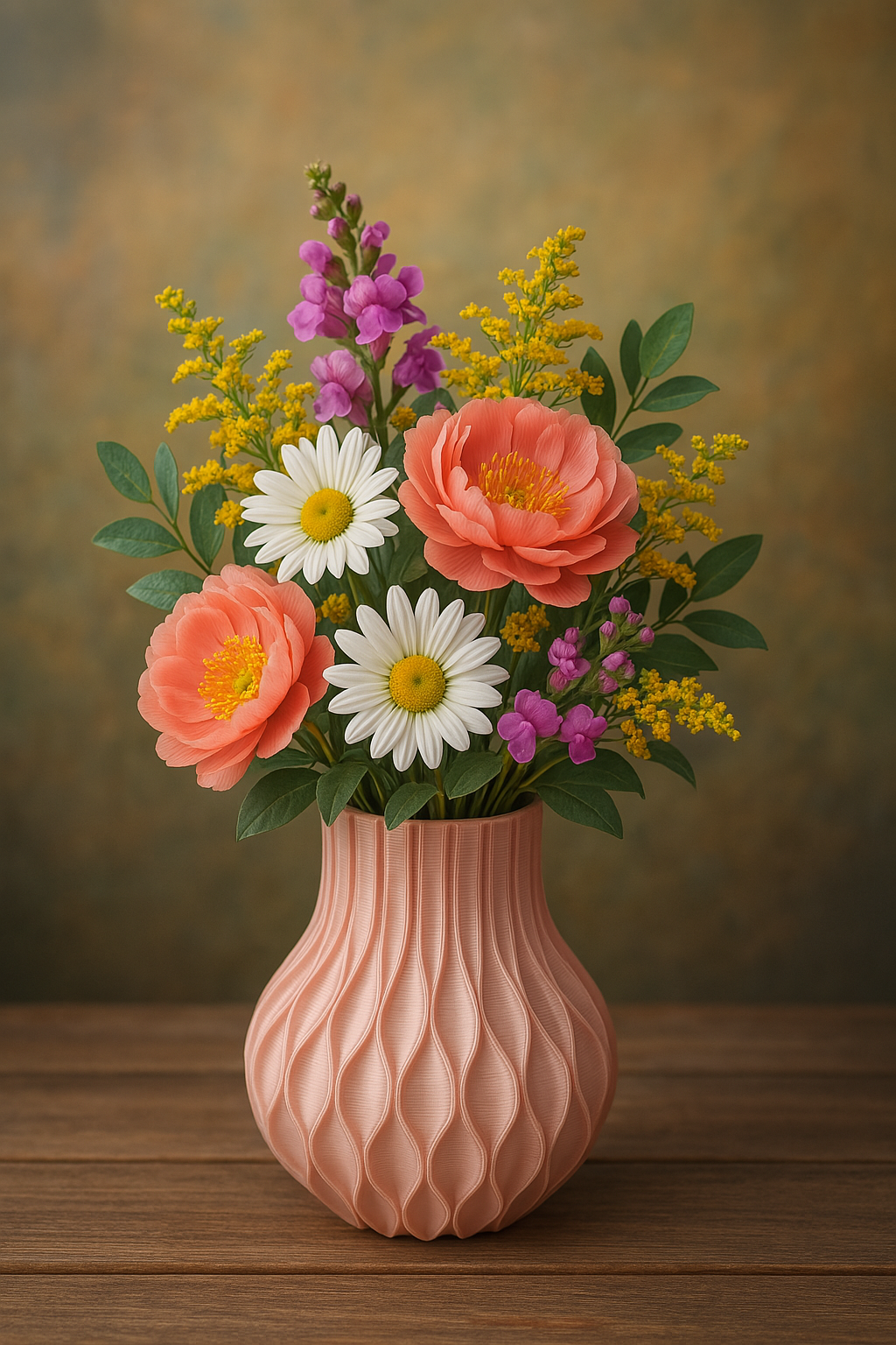 Vaas met modern gedraaid design - Premium Quality