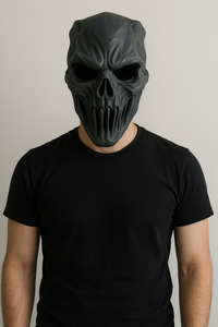 Zwarte Horror Schedel Masker – De Ultieme Griezelige Look - Premium Quality