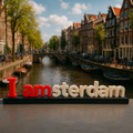 I Amsterdam beeld 3D - Premium Quality