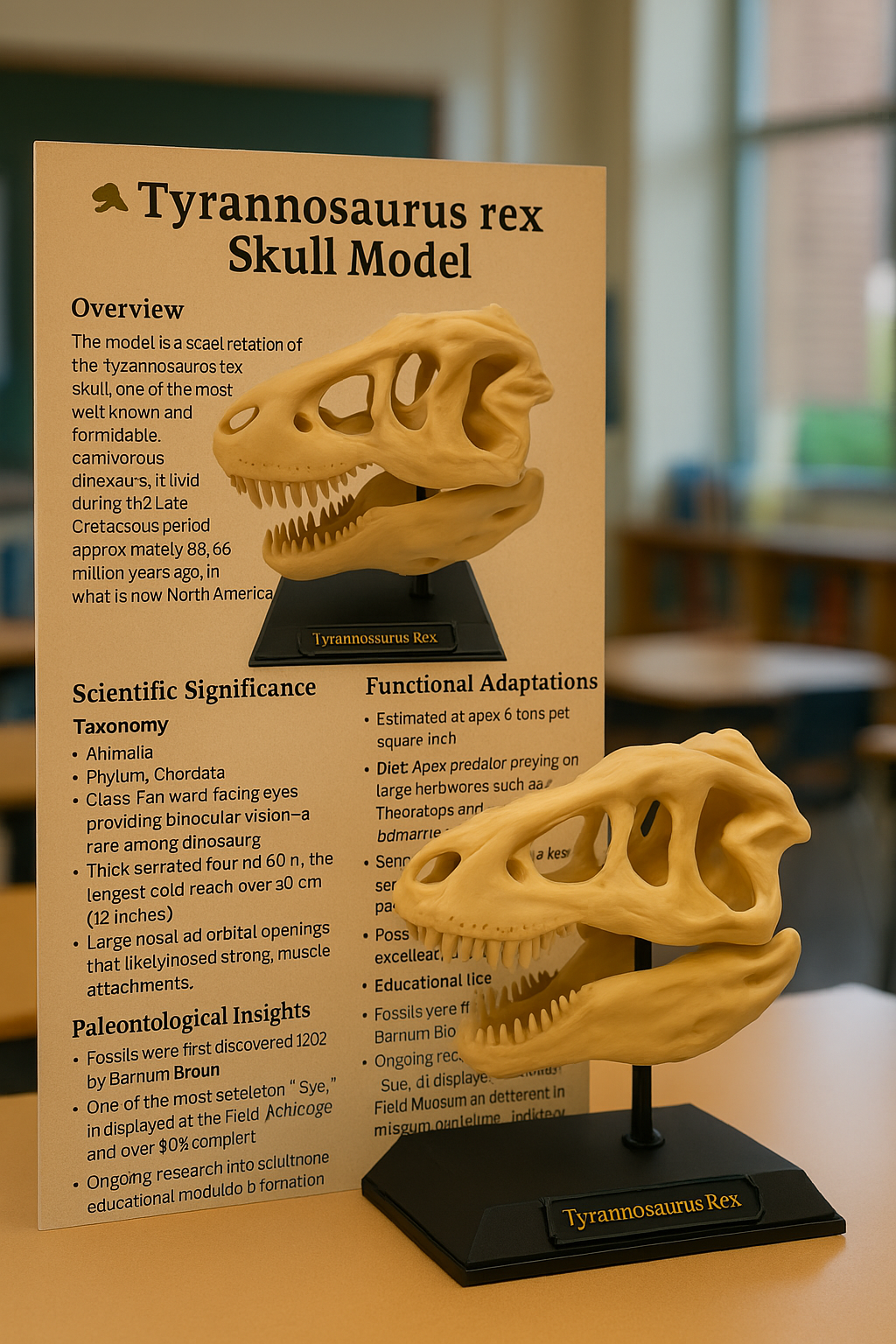 T-Rex schedel - Premium Quality