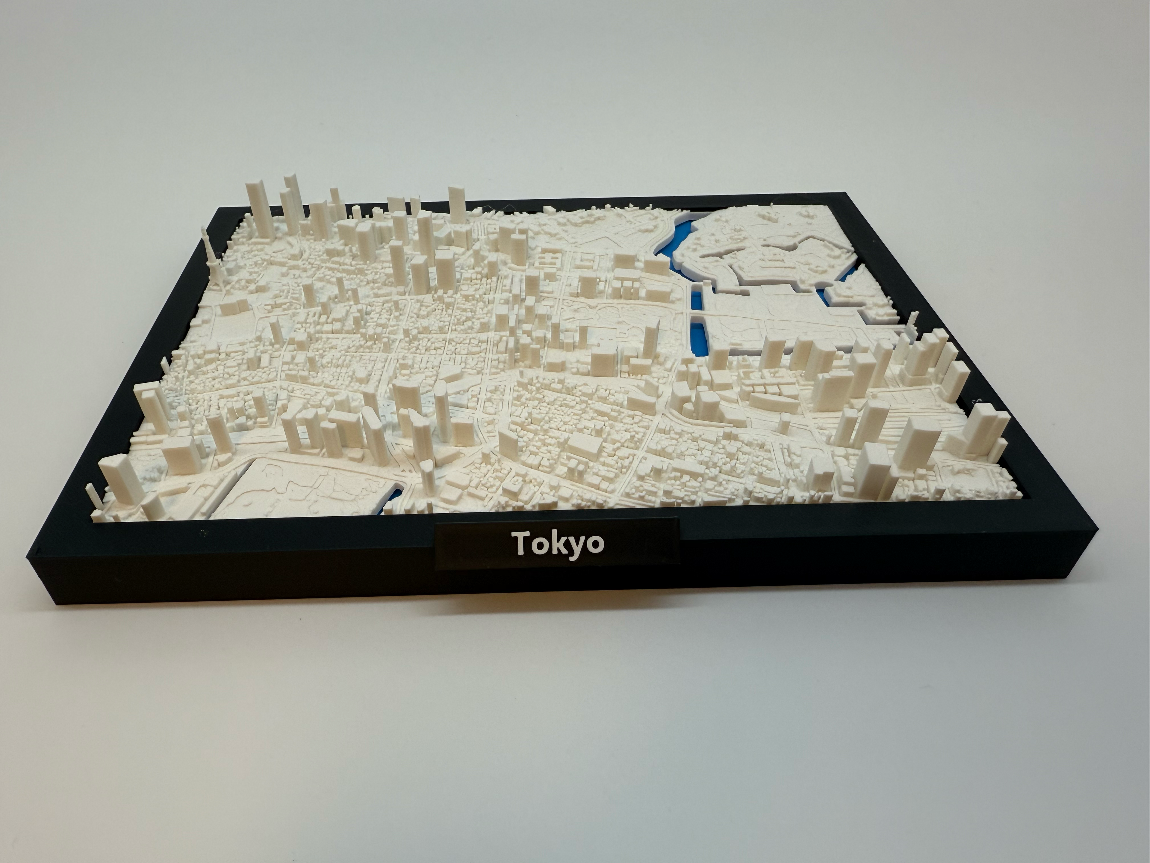 3D Geprinte Miniatuur van Tokyo – Gedetailleerde Stadskaart en Skyline - Premium Quality