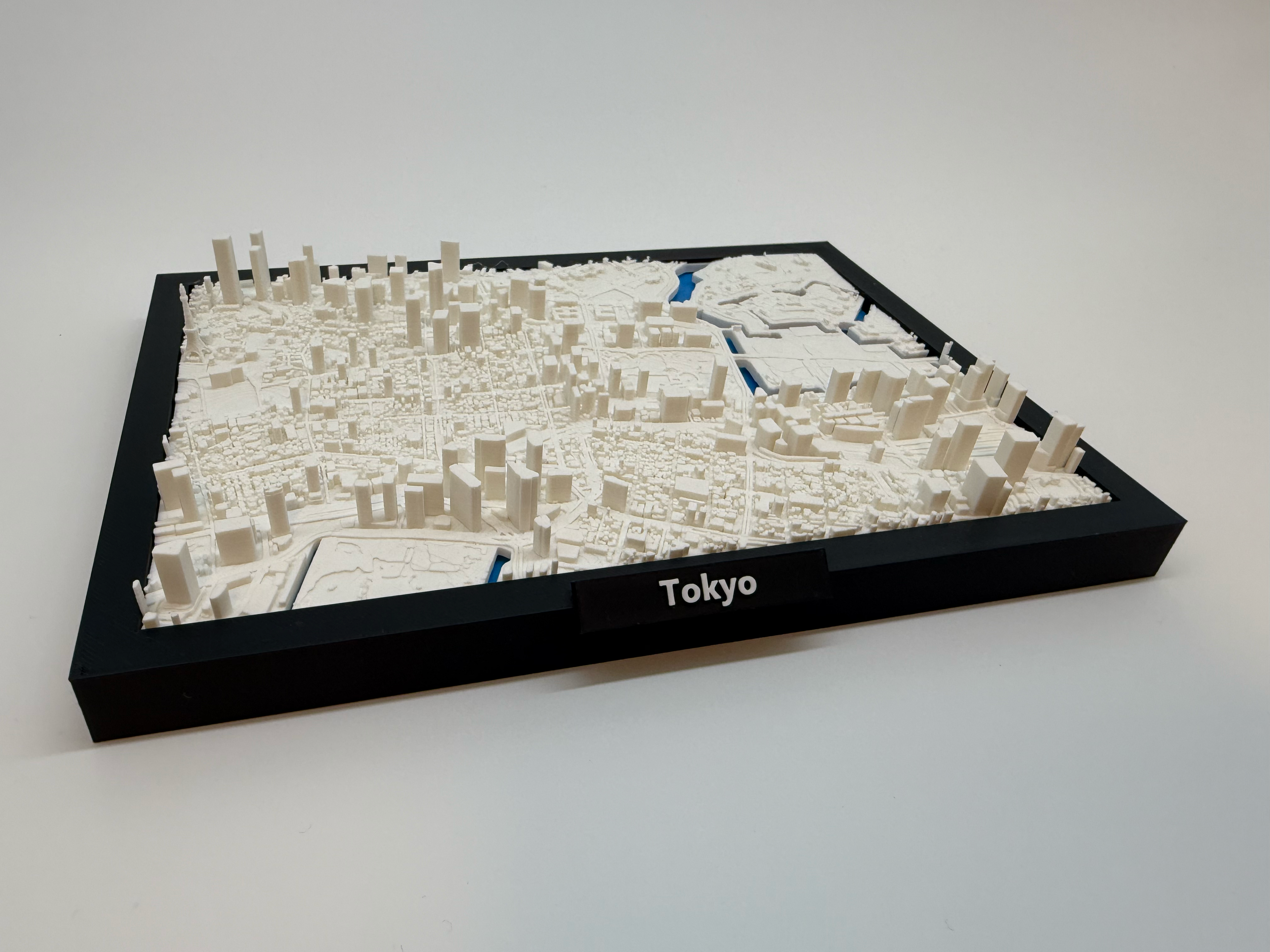 3D Geprinte Miniatuur van Tokyo – Gedetailleerde Stadskaart en Skyline - Premium Quality