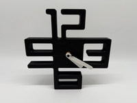 Design Klok zwart/wit - Premium Quality