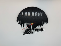 Iron Man Wandklok zwart - Premium Quality