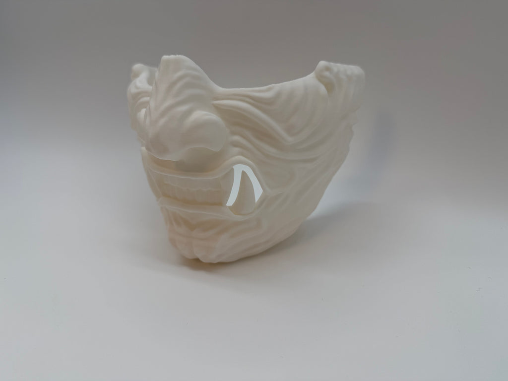 Wit Oni Masker – Japans Demonisch Gezichtsmasker - Premium Quality