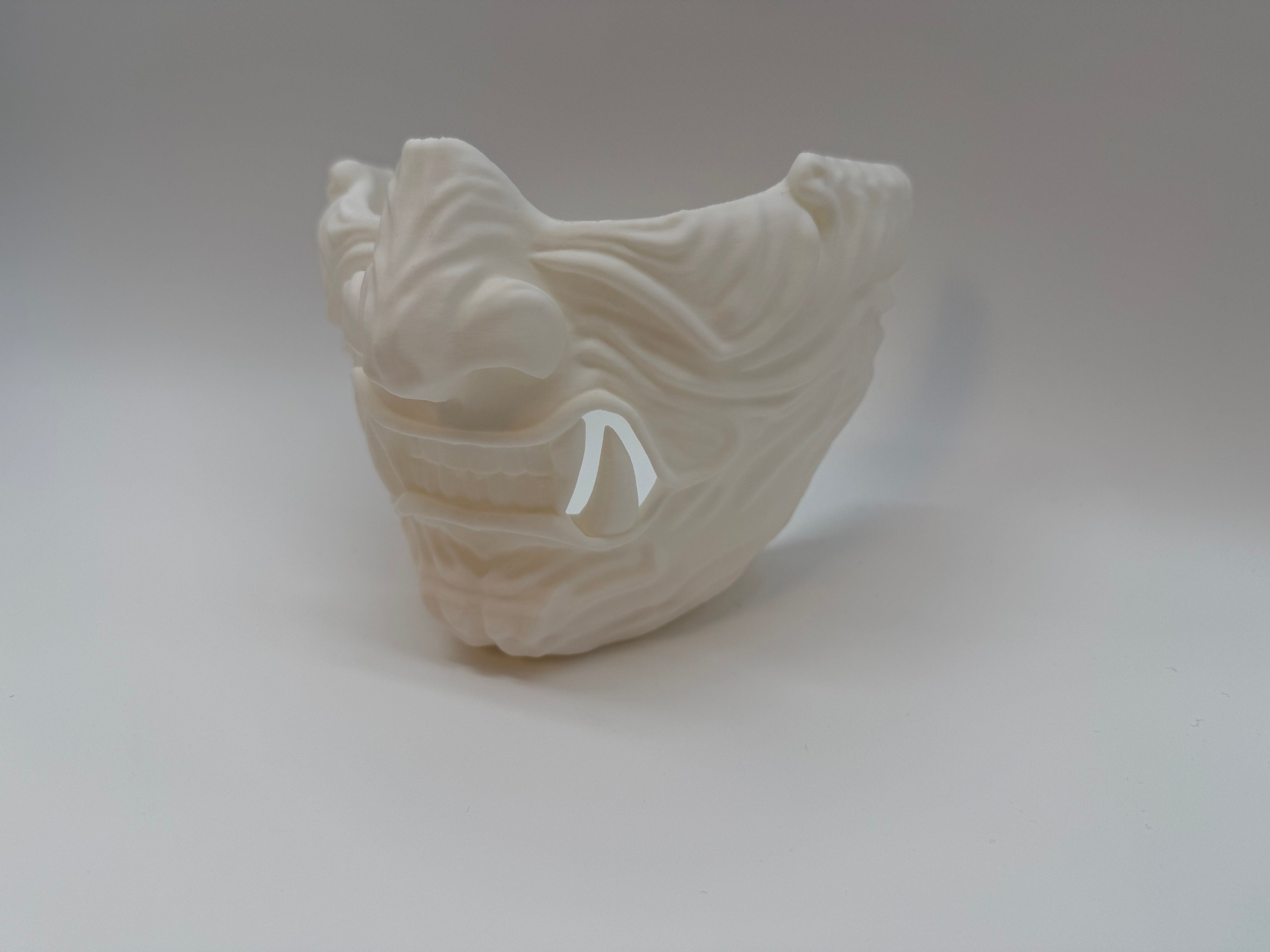 Wit Oni Masker – Japans Demonisch Gezichtsmasker - Premium Quality