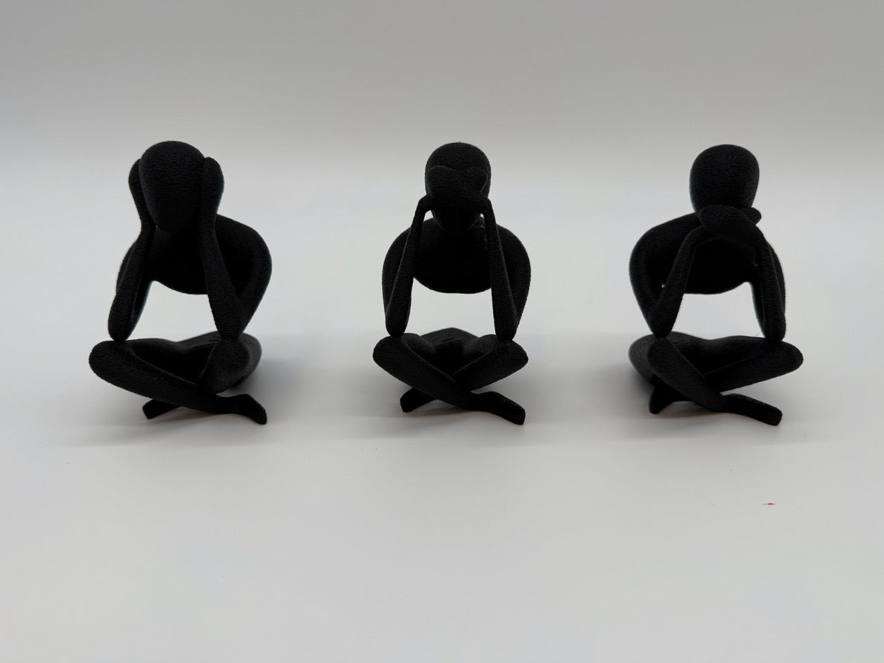 „Hören, Sehen und Schweigen“ Bilder – Minimalistisches Design – Premium Qualität
