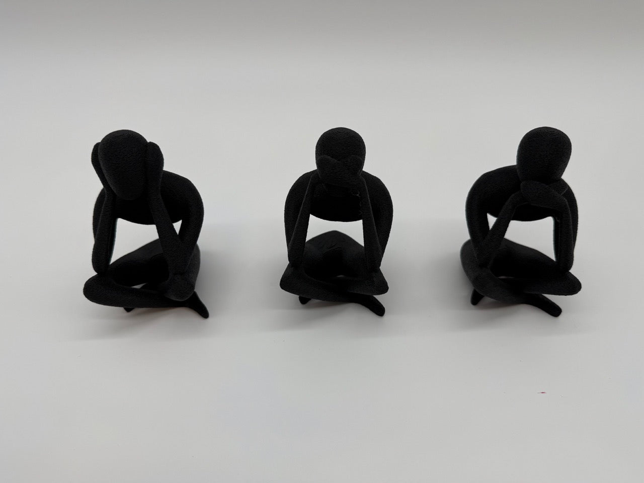 „Hören, Sehen und Schweigen“ Bilder – Minimalistisches Design – Premium Qualität