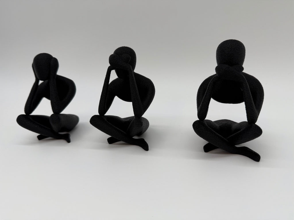 „Hören, Sehen und Schweigen“ Bilder – Minimalistisches Design – Premium Qualität