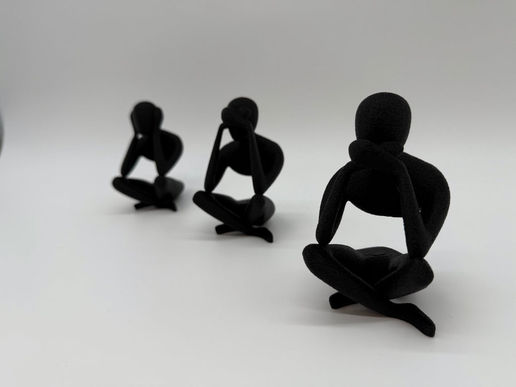 „Hören, Sehen und Schweigen“ Bilder – Minimalistisches Design – Premium Qualität