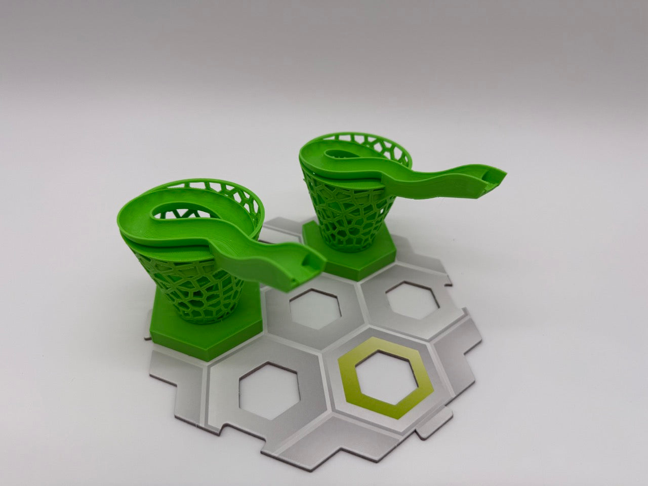 GraviTrax Compatibele Trechter Tunnels – Set van 2, Wit - Premium Quality