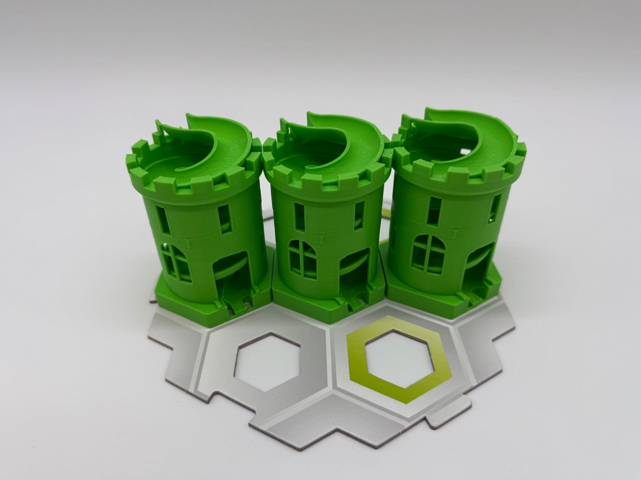 GraviTrax Compatibele Kasteeltorens – Set van 3, Wit - Premium Quality