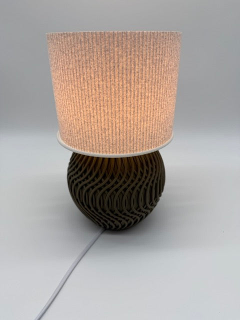 Moderne Tafellamp 'Marble' met Marmerpatroon Kap en Stijlvol Geometrisch Onderstel – Sfeervolle Verlichting